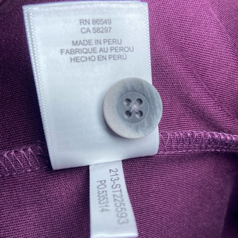 Tommy Bahama • Size S • Men’s Rum Berry Purple Martinique Shawl Sweatshirt - Picture 8 of 9